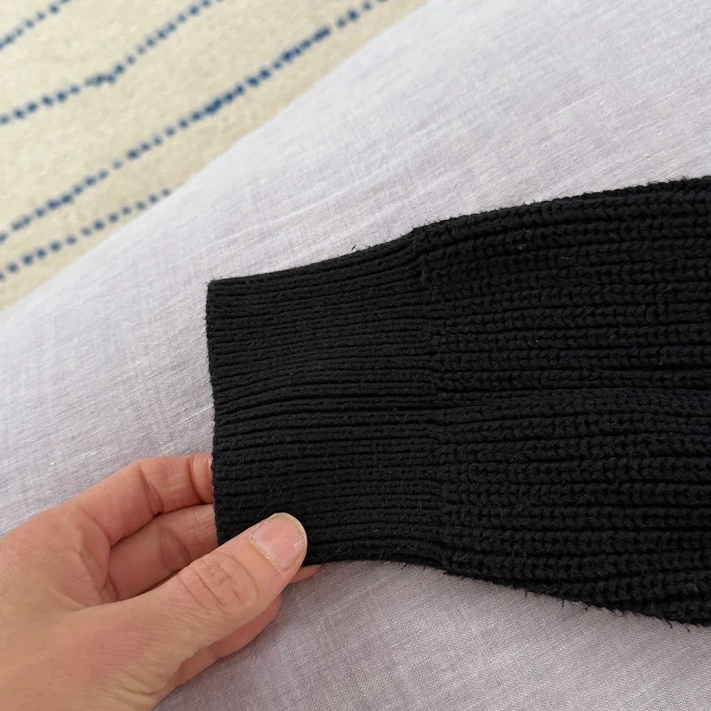 Jenni Kayne over sized black fisherman sweater. GUC - Picture 3 of 5